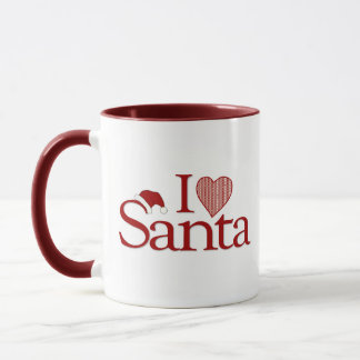 Caneca Eu amo meu papai noel
