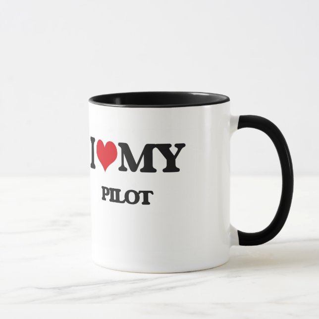 Caneca Eu amo meu piloto (Direita)