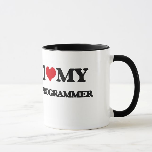Caneca Eu amo meu programador (Direita)