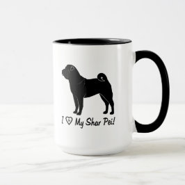 Caneca Eu amo meu Shar Pei