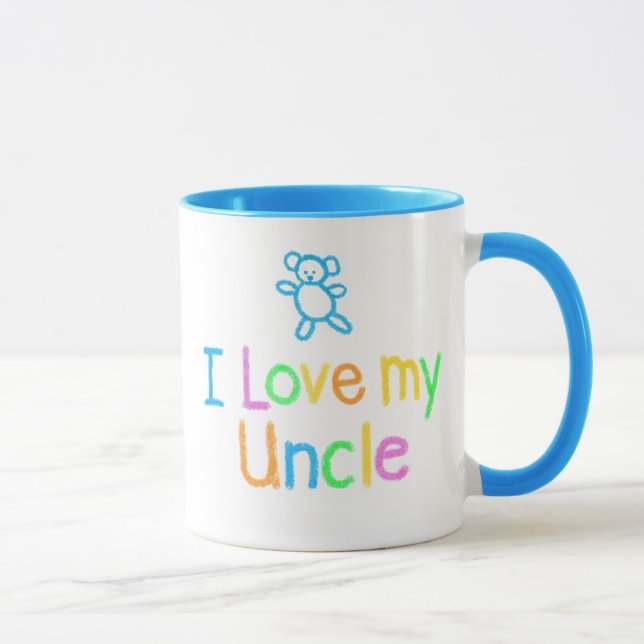 Caneca Eu Amo Meu Tio Mug (Direita)