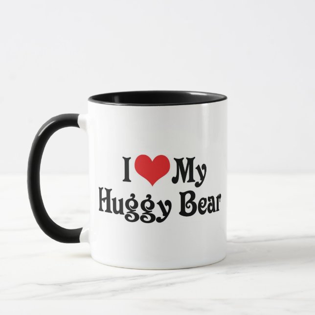 Caneca Eu Amo Meu Urso Huggy (Esquerda)