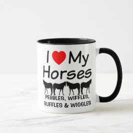 Caneca Eu Amo Meus Quatro Cavalos
