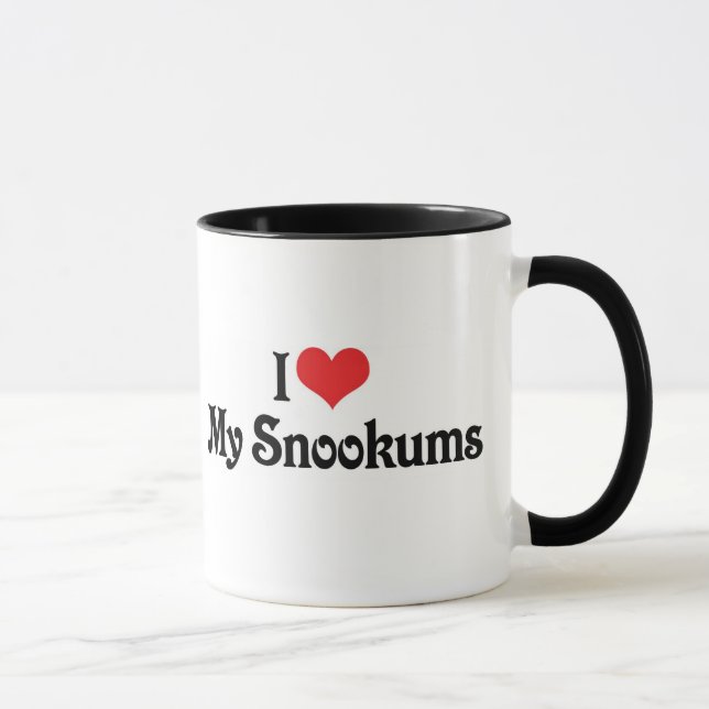 Caneca Eu Amo Meus Snookums (Direita)