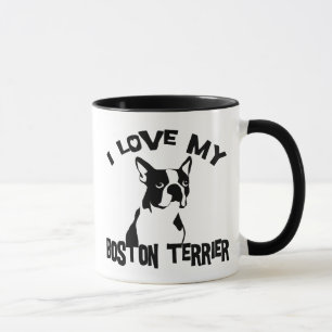 Caneca Eu amo minha Boston Terrier