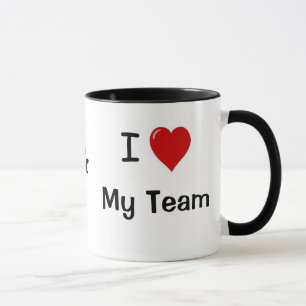 Caneca Eu amo minha equipe e minha equipe ama-me!