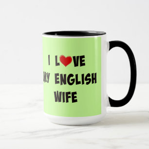 Caneca Eu Amo Minha Esposa Inglesa