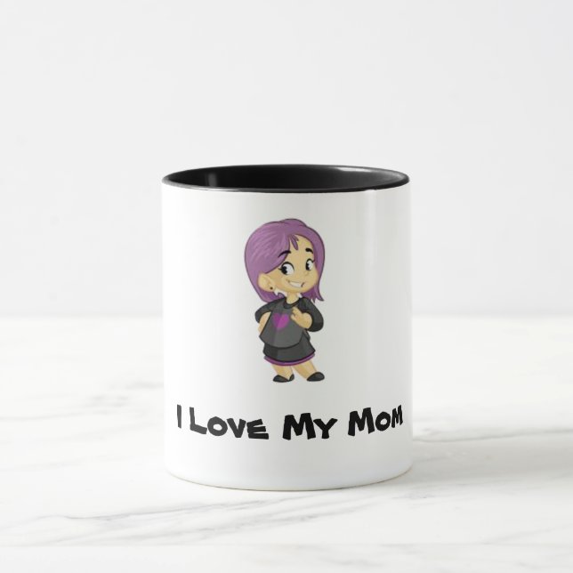 Caneca Eu Amo Minha Mãe Mug (Centro)