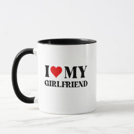 Caneca Eu Amo Minha Namorada – Presente Romântico 