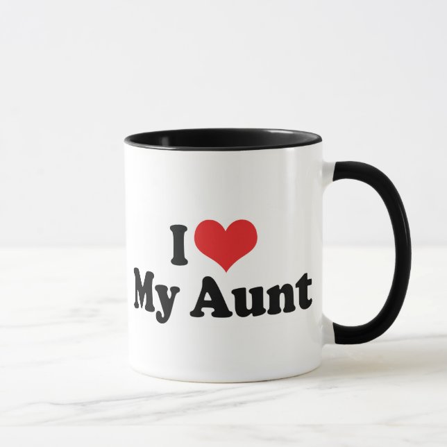 Caneca Eu Amo Minha Tia (Direita)