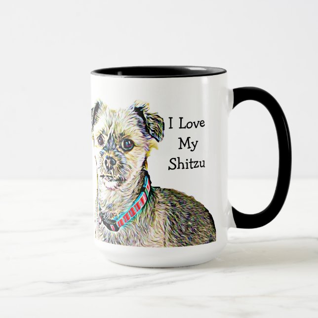 Caneca Eu Amo minha Xitzu Coffee Mug (Direita)