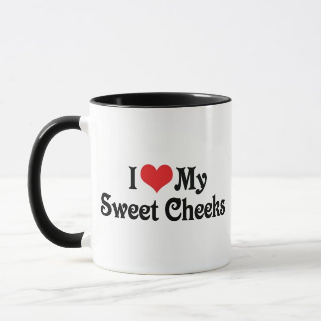 Caneca Eu Amo Minhas Bochechas Doces (Esquerda)