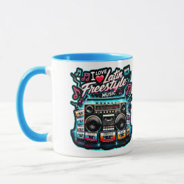 Caneca Eu Amo Música Latino Livre