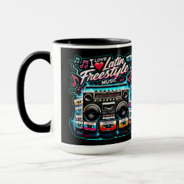 Caneca Eu Amo Música Latino Livre