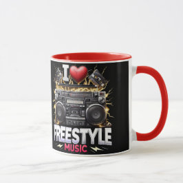 Caneca Eu Amo Música Livre