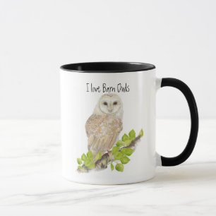 Caneca Eu amo o Barn Owl Mugs