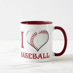 Caneca Eu amo o basebol