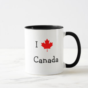 Caneca Eu amo o Canadá