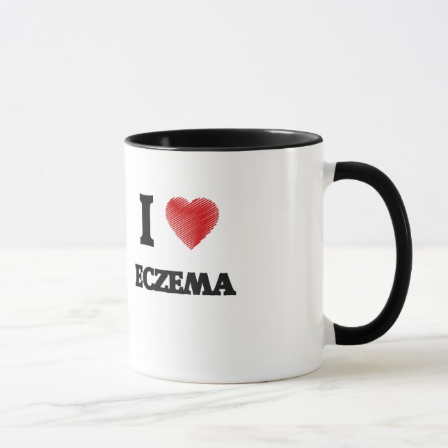 Caneca Eu amo o ECZEMA (Direita)