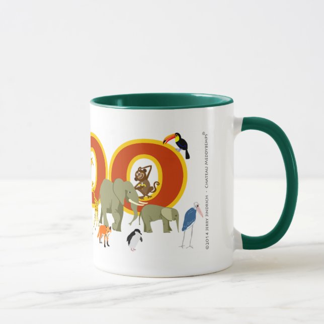 Caneca Eu amo o jardim zoológico (Direita)