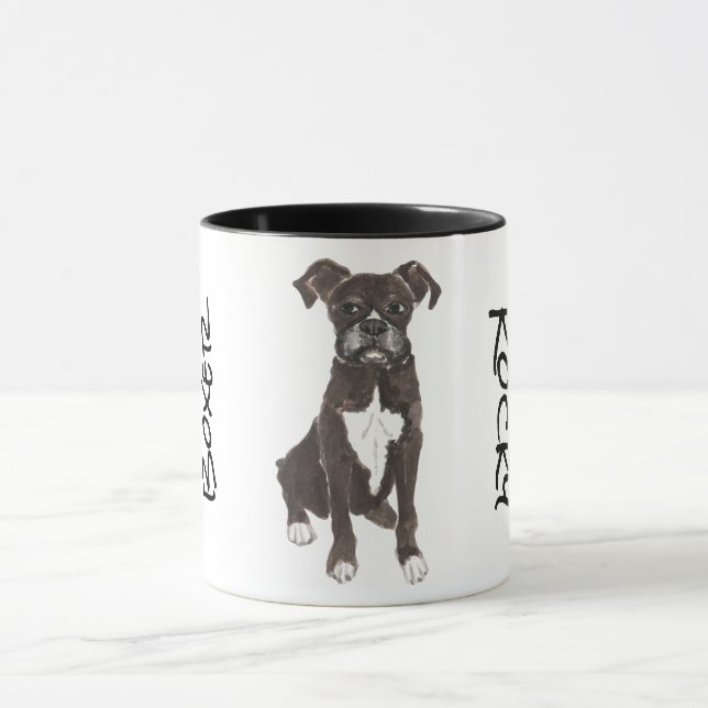 Caneca Eu amo o meu Boxer (Centro)
