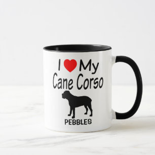 Caneca Eu Amo O Meu Cachorro De Corso Canino
