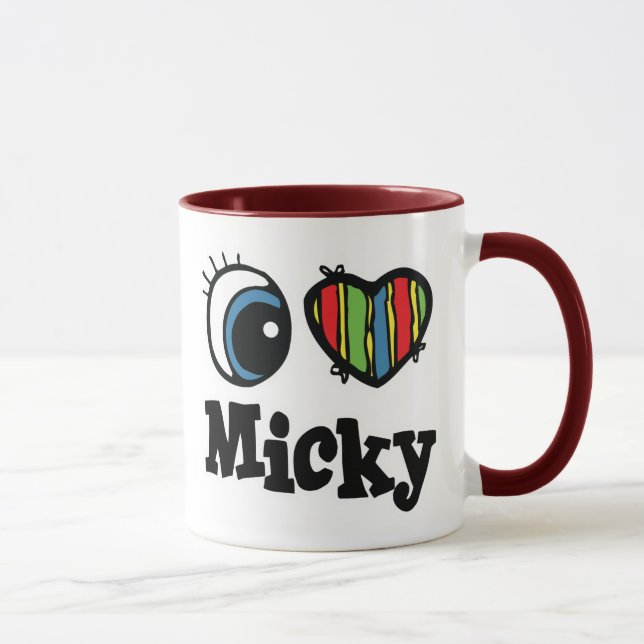 Caneca Eu amo o Mickey (Direita)