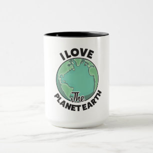 Caneca Eu Amo O Planeta Terra