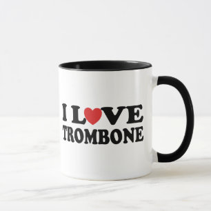 Caneca Eu amo o Trombone