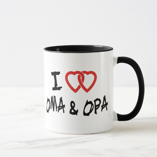 Caneca Eu amo Oma & Opa (Direita)
