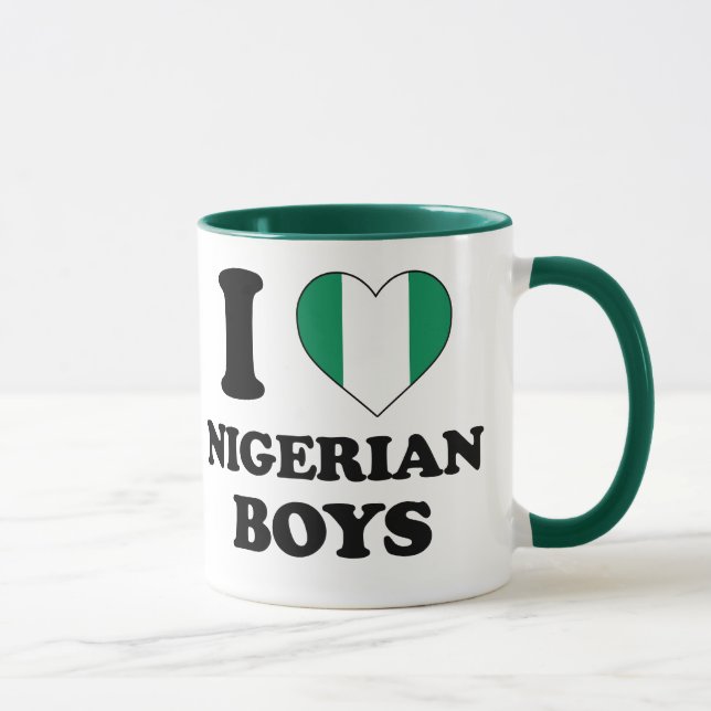 Caneca Eu amo os Nigerian Boys (Direita)