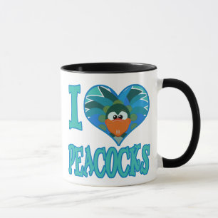 Caneca Eu amo pavões