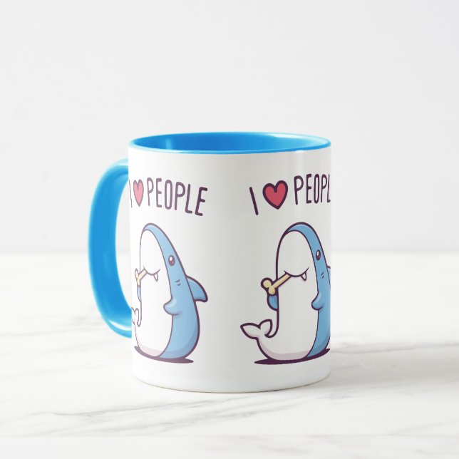 Caneca Eu amo Pessoas (Frente Esquerda)