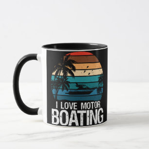 Caneca Eu amo pilotar lancha
