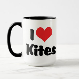 Caneca Eu Amo Pipas de Coração - Amante de Voar Pipas