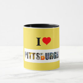Caneca Eu Amo Pittsburgh