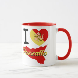 Caneca Eu Amo Pozzallo