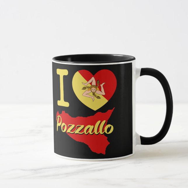 Caneca Eu Amo Pozzallo (Direita)