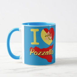 Caneca Eu Amo Pozzallo Mug