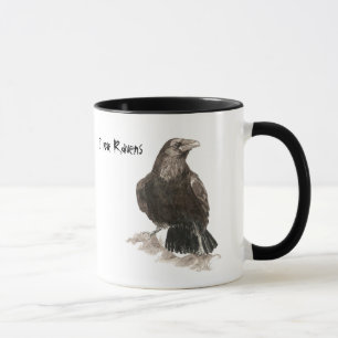 Caneca Eu amo Ravens Mug