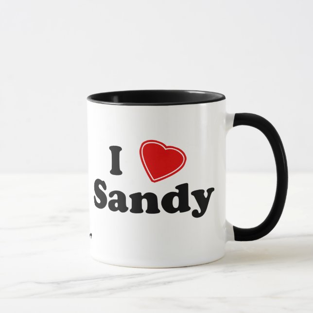 Caneca Eu amo Sandy (Direita)