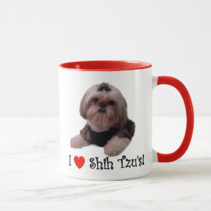 Caneca Eu amo Shih Tzu