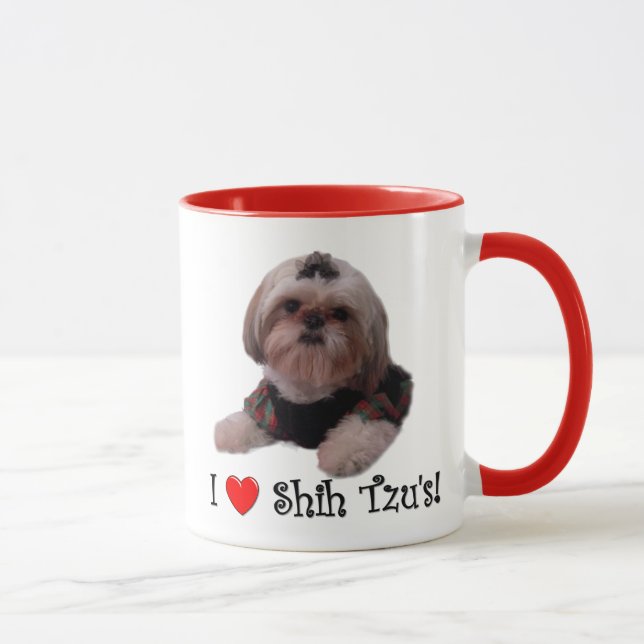 Caneca Eu amo Shih Tzu (Direita)