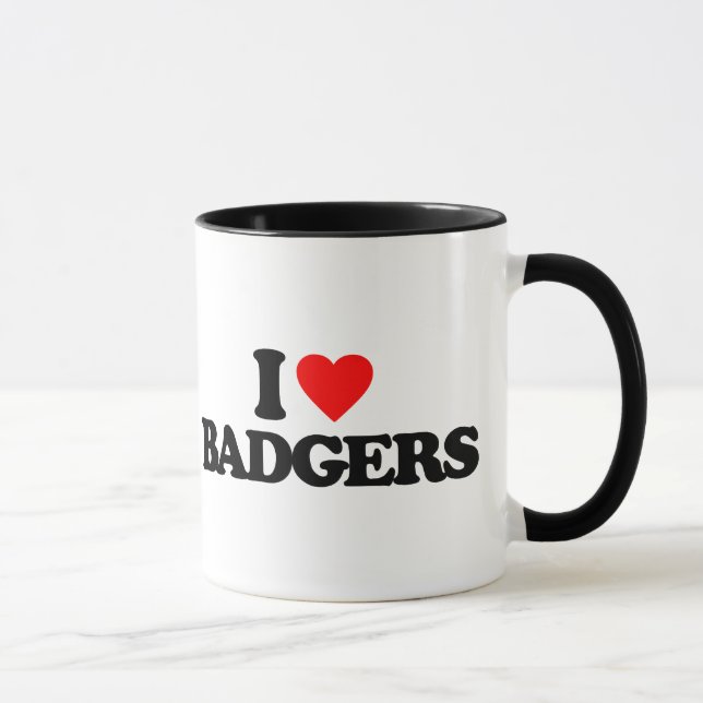 CANECA EU AMO TEXUGOS (Direita)