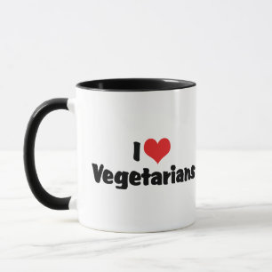 Caneca Eu Amo Vegetarianos