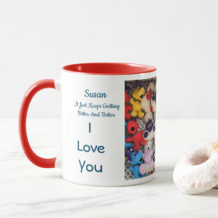 Caneca Eu Amo Você Aniversário Personalizado