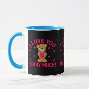 Caneca Eu Amo Você Beber Muito Urso De Teddy