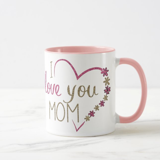Caneca Eu Amo Você Mamãe (Direita)