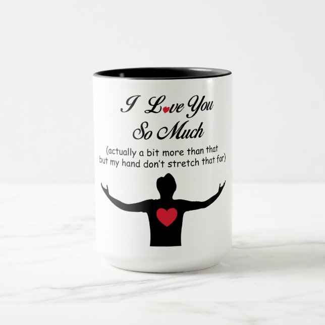 Caneca Eu Amo Você Tão Demais (Centro)