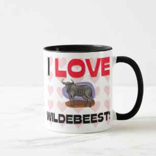 Caneca Eu amo Wildebeests